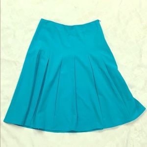 Blue pleated skirt